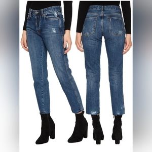 We The Free Blue Distressed Jeans Size 28